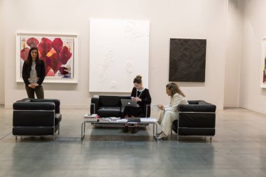 İnsanlar Miart 2017, Milano, İtalya ziyaret
