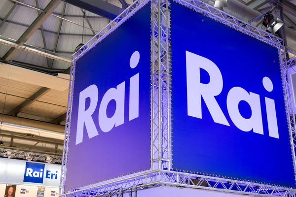 Rai, Italian broadcasting company, at Tempo di Libri — Stock Photo, Image