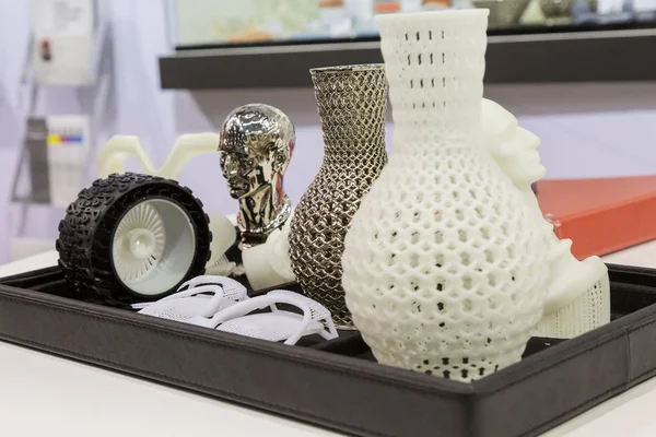 3d printed objects at Technology Hub in Milan, Italy — Stock Photo, Image