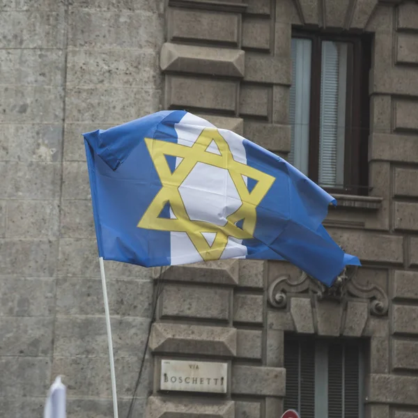 Η εβραϊκή ταξιαρχία λάβουν μέρος στην παρέλαση ημέρα της απελευθέρωσης — Φωτογραφία Αρχείου