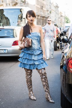 Milan erkekler moda haftası moda kadın 