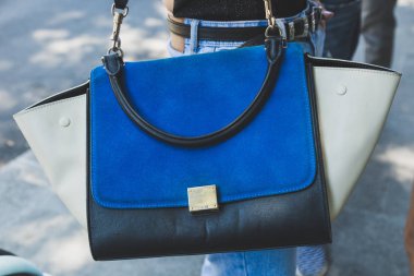Ayrıntı çanta Milan erkekler moda haftası