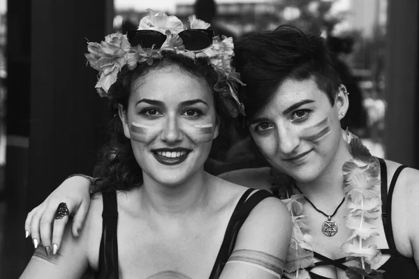 People at Pride parade 2017 in Milan, Italy — Stock Photo, Image