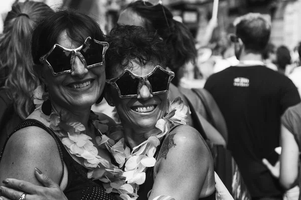 People at Pride parade 2017 in Milan, Italy — Stock Photo, Image