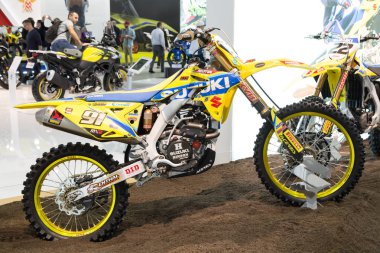 Motosiklet ekranda Eicma 2017, Milano, İtalya