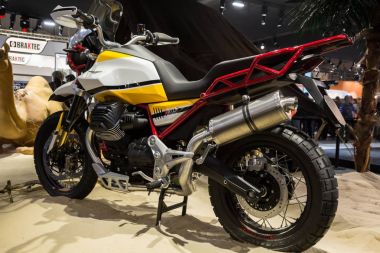 Motosiklet ekranda Eicma 2017, Milano, İtalya