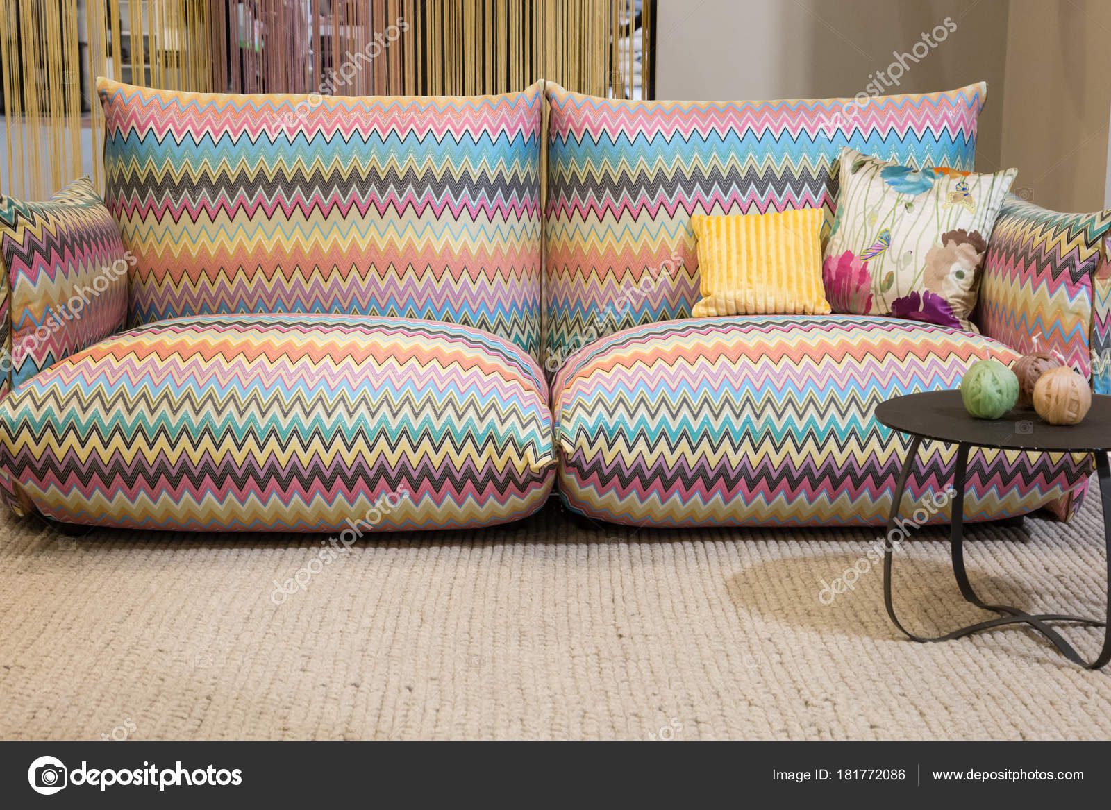 Missoni Couch On Display At Homi 18 Stock Editorial Photo C Tinx