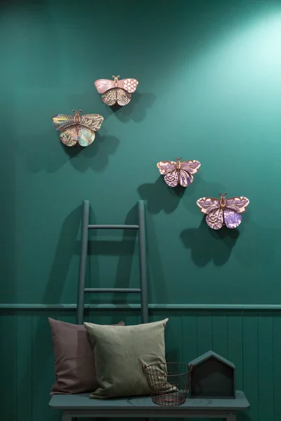 Fjärilar på displayen på Hom 2018 — Stockfoto