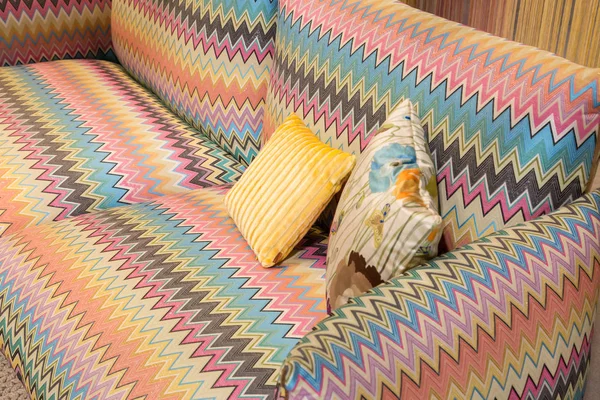 Divano Missoni in mostra a HOMI 2018 — Foto Stock