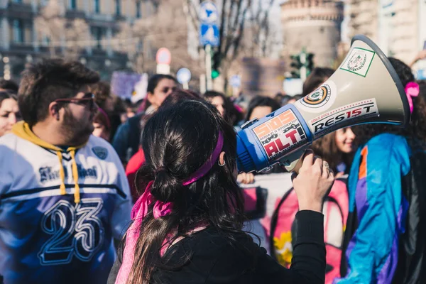 Students celebrating the International Wome's Day — Stock Photo, Image