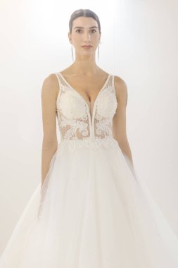 Model poz, Si Sposaitalia 2018, Milano, İtalya