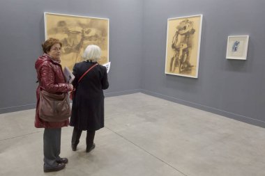 İnsanlar Miart 2018, Milano, İtalya ziyaret