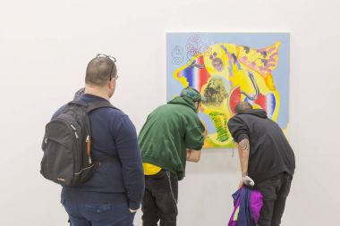 İnsanlar Miart 2018, Milano, İtalya ziyaret