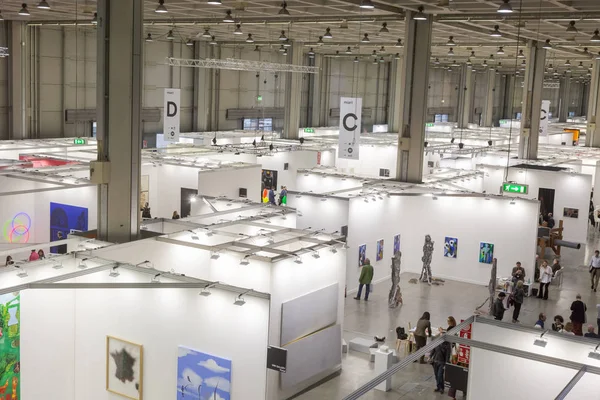 Top view of Miart 2018 in Milan, Italy — Stock Photo, Image