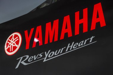 Yamaha logosu Eicma 2019, Milano, İtalya