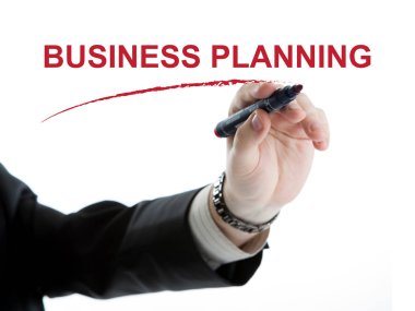 işadamı el bir yazıt iş planı yazıyor