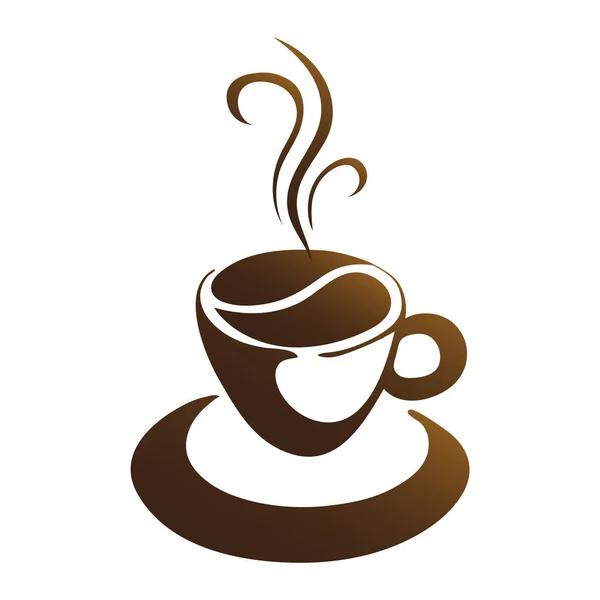 Hett kaffe kopp vektor — Stock vektor