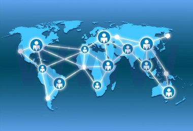 Dünya Haritası ve world wide web