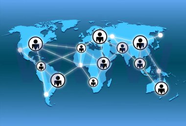 Dünya Haritası ve world wide web