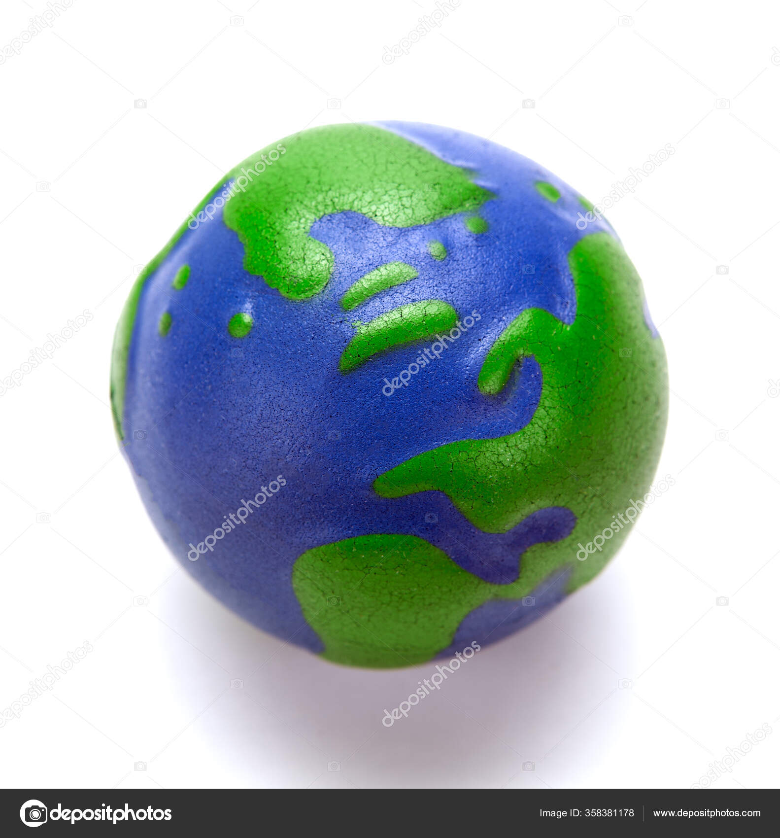 Rubber Ball Form Globe Planet Earth Hand Man Stock Photo C Mizar 219842 358381178 depositphotos