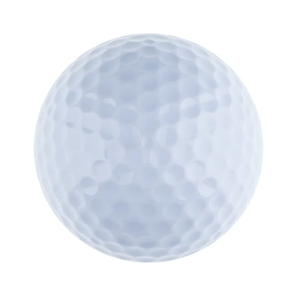 Uma Única Bola Golfe Isolada Fundo Branco — Fotografia de Stock