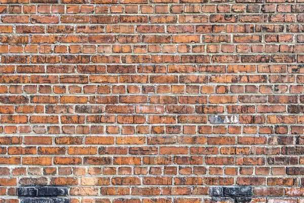 A distressed brick wall texture