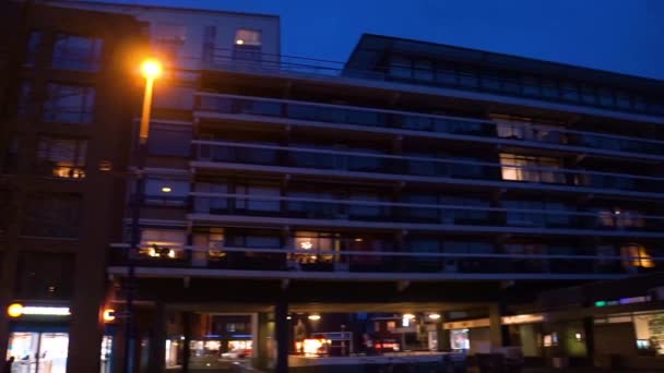 Grande Edificio Appartamenti Nella Città Tilburg Paesi Bassi Dicembre 2019 — Video Stock