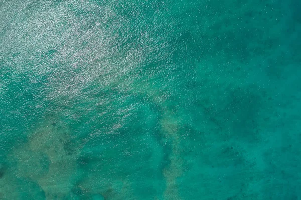 Aerial view of an ocean surface in Caribbean — Stock Photo, Image