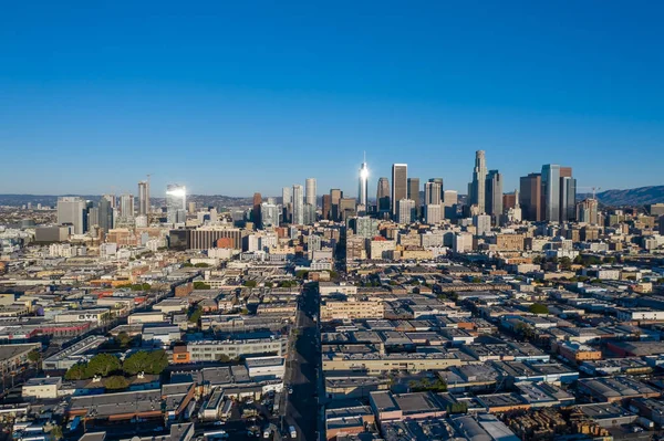 Flygfoto över staden Los Angeles i Kalifornien — Stockfoto