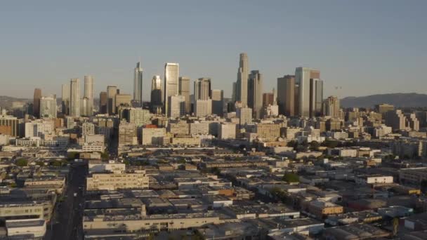 Аэросъемка Лос Анджелеса Калифорнии — стоковое видео