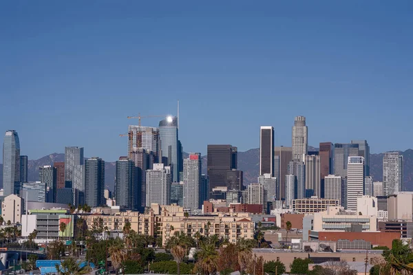 Utsikt över staden Los Angeles centrum i Kalifornien — Stockfoto