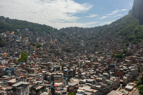 Vista Aérea Favela Rocinha Rio Janeiro Brasil — Fotografia de Stock