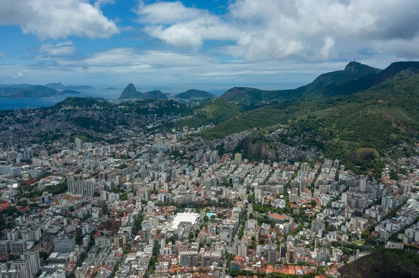 Vista Aérea Ciudad Río Janeiro Brasil —  Fotos de Stock