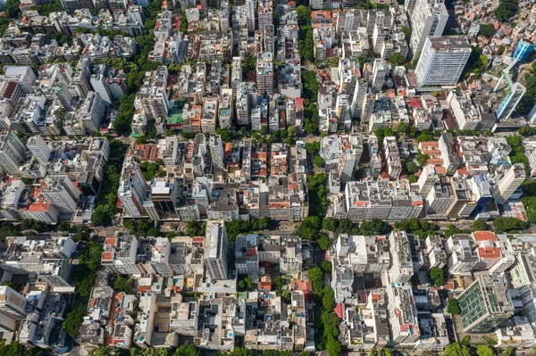 Fotografia Aérea Alta Altitude Uma Cidade Grande — Fotografia de Stock