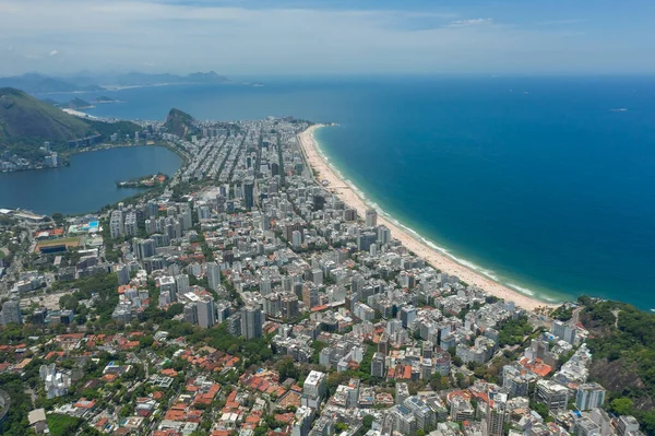 Beaches Rio Janeiro Shot Drone — Stock Photo, Image