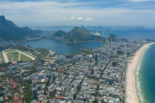 Vista Pájaro Ciudad Río Janeiro Brasil — Foto de Stock