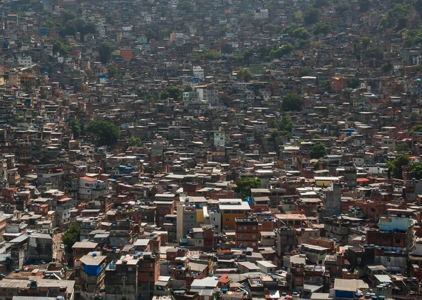 Close Favela Rocinha Rio Janeiro — Fotografia de Stock