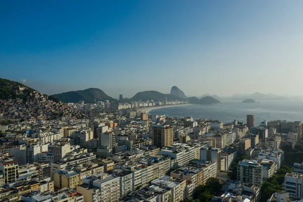 Drone Vista Panorâmica Copacabana Rio Janeiro Brasil — Fotografia de Stock