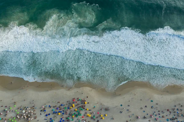 Drone Shot Ipanema Beach Rio Janeiro Brazil — Stock Photo, Image