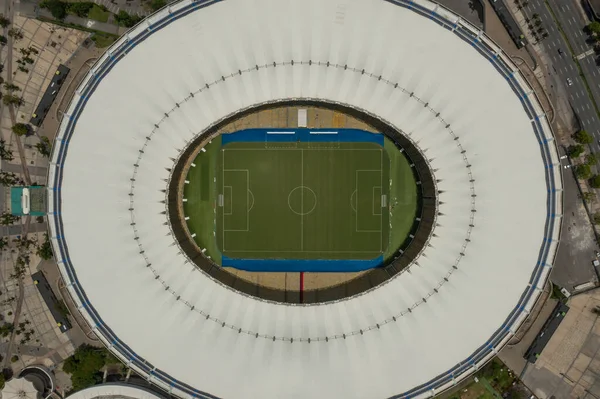 Widok Drona Stadionu Maracana Rio Janeiro Brazylia — Zdjęcie stockowe