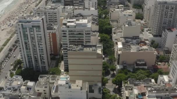 Летающие Над Зданиями Рио Жанейро — стоковое видео