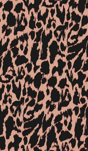 Безшовний Абстрактний Рисунок Леопарда Текстильний Дизайн Африканський Мотив — стоковий вектор
