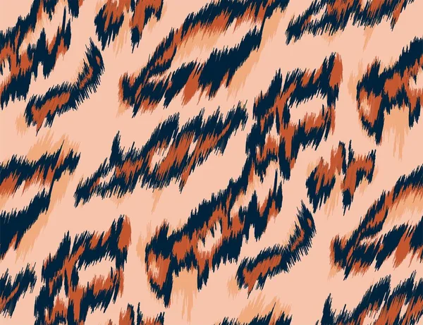 Візерунок Леопарда Текстильний Безшовний Дизайн — стоковий вектор