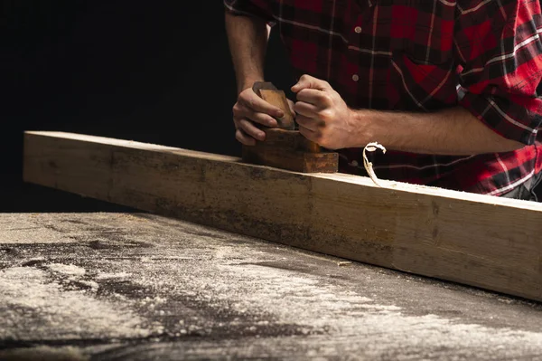 Dřevo dělník řemeslo starý nástroj — Stock fotografie