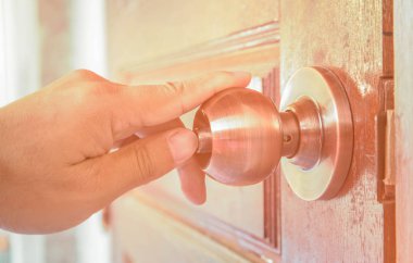 Kilit kapı kolları. etkisi vintage