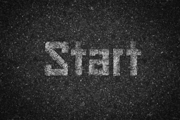 Start icon road asphalt background texture with some fine grain — Stock Photo, Image
