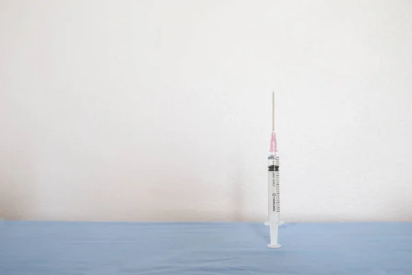 Injection Needle Table Background — Stock Photo, Image