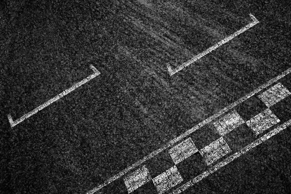 Finish line racing background and background of road — Stock Photo, Image