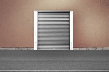 Silindir depo fabrika binaları panjurlar