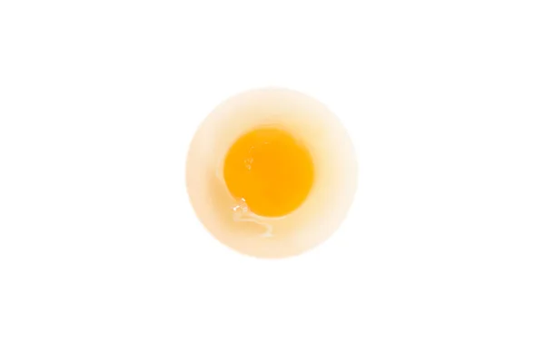 Яєчний Жовток Ізольовано Білому — стокове фото
